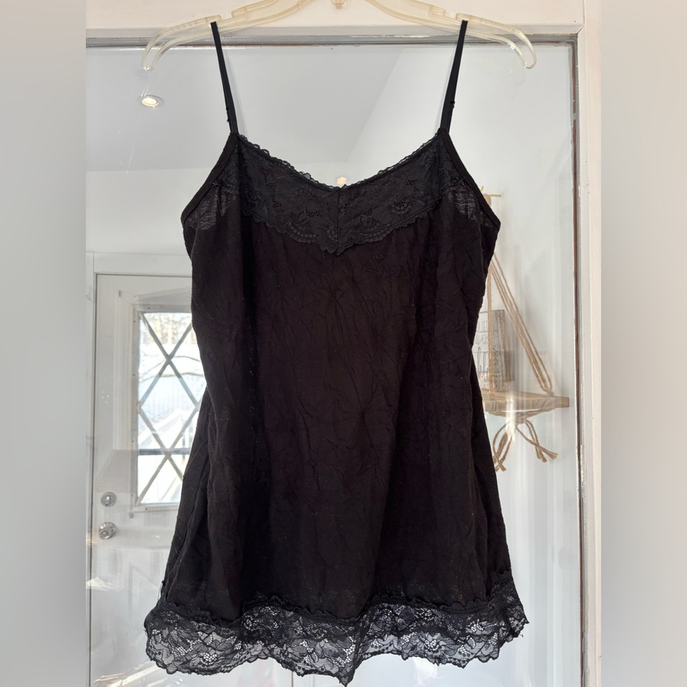 Maurices‎ Black Lace Detail Top